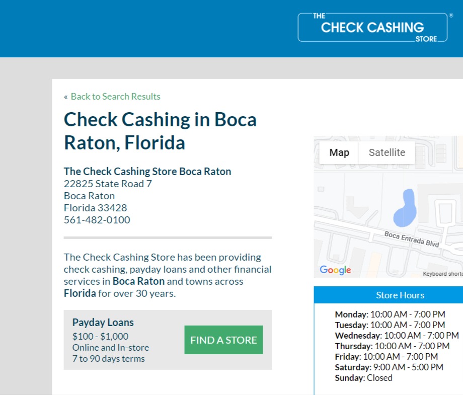 The Check Cashing Store reviews