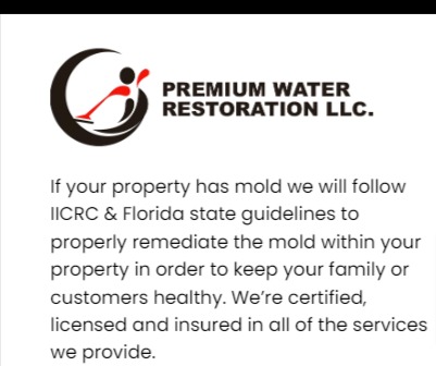 Premium Water Restoration reviews