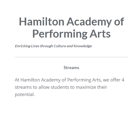 Hamilton Academy of Performing Arts - Independent Day School reviews