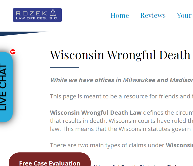 Rozek Law Offices, S.C. reviews