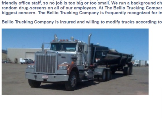 Bellio Trucking reviews