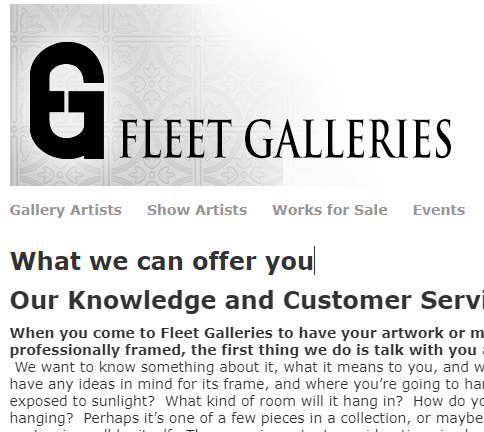 Fleet Galleries Ltd reviews