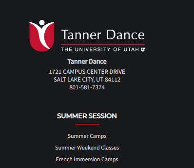 Tanner Dance, University of Utah reviews