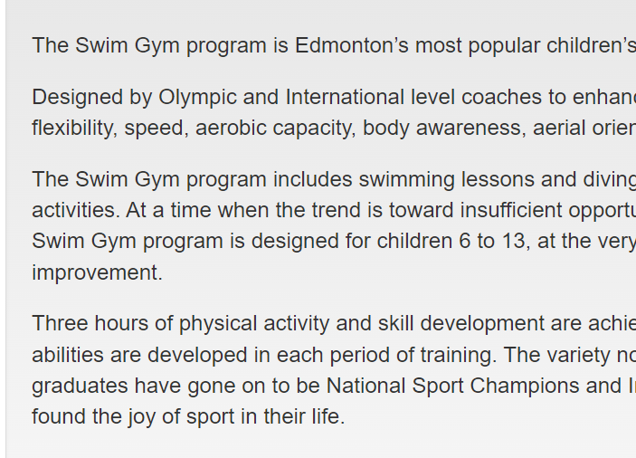 Swim Gym & Funtastics Childrens Programs reviews