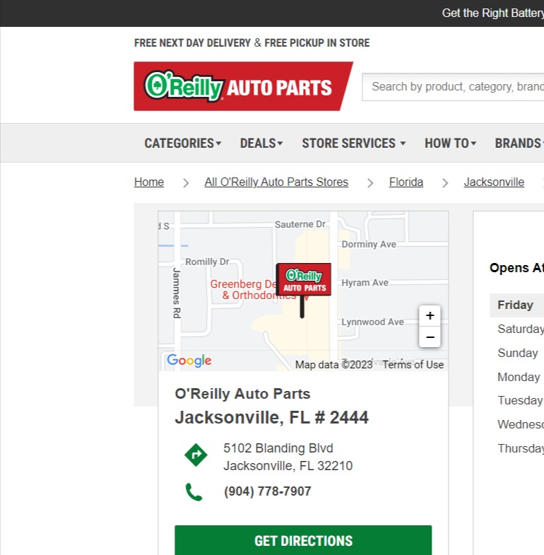 O'Reilly Auto Parts reviews