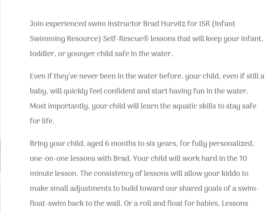 My Baby Swims reviews