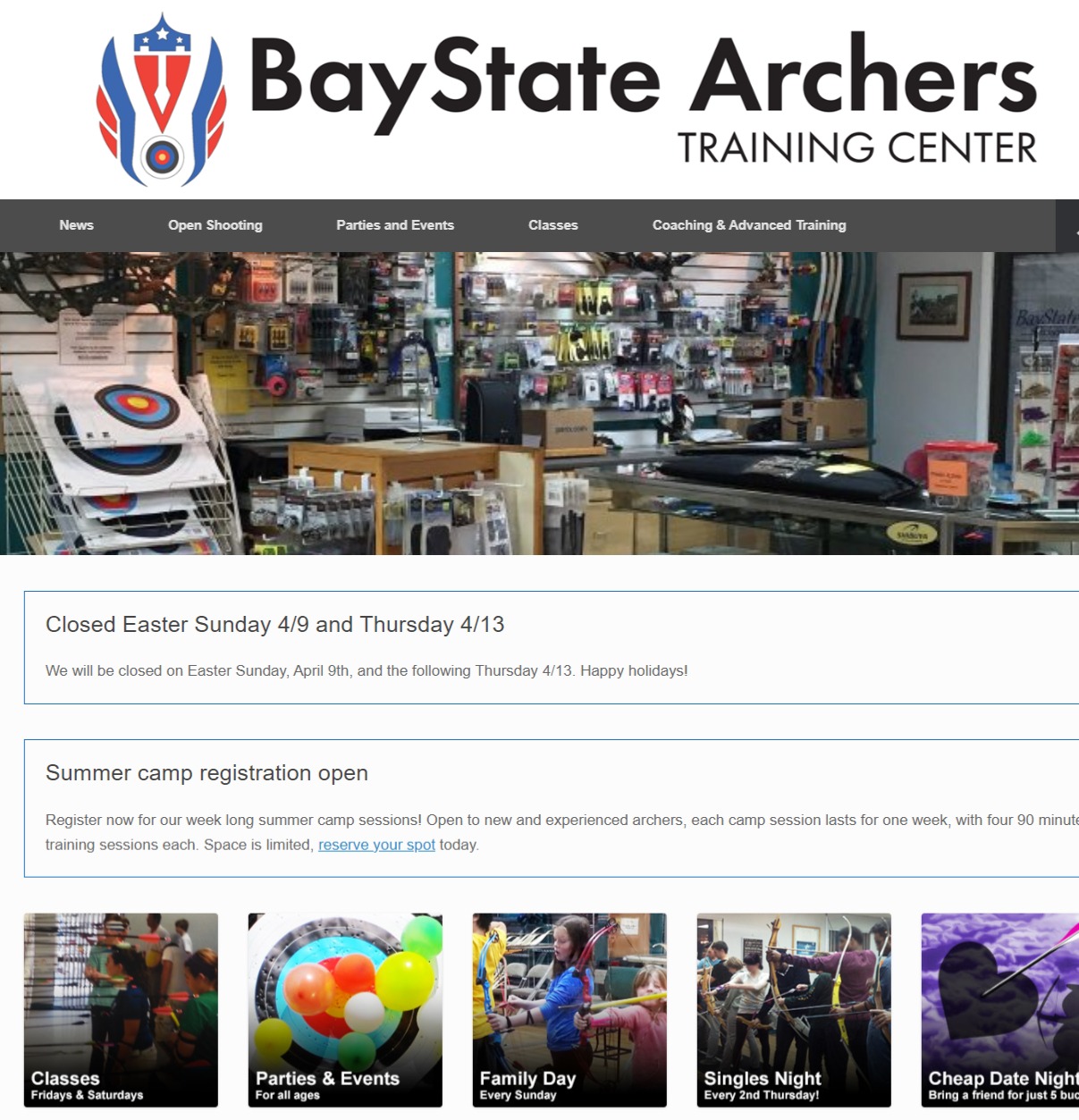 BayState Archers Training Center reviews