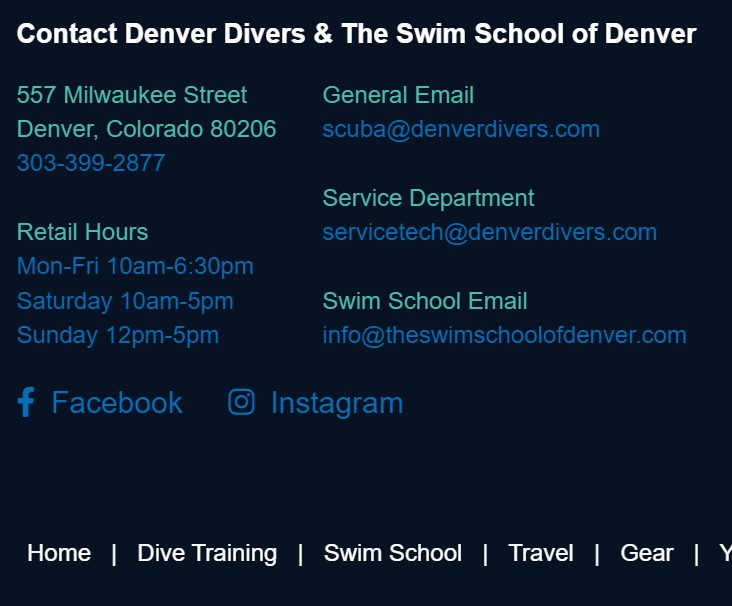 Denver Divers and The Swim School of Denver reviews
