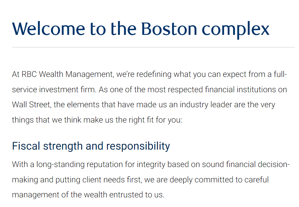 RBC Wealth Management Branch - Boston reviews