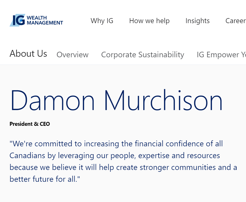 IG Wealth Management - MIKE CAREY reviews