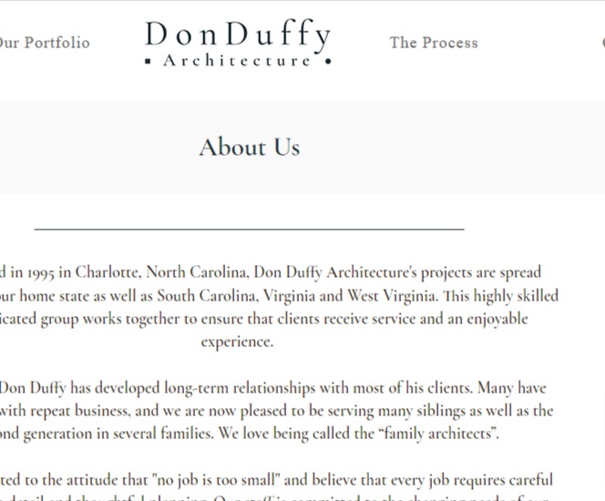 Don Duffy Architecture, reviews