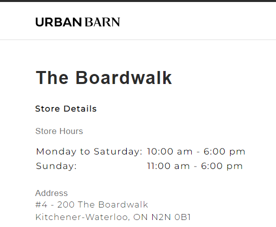 Urban Barn Victoria reviews