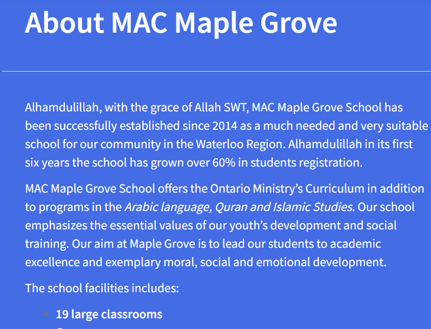 MAC Maple Grove School reviews