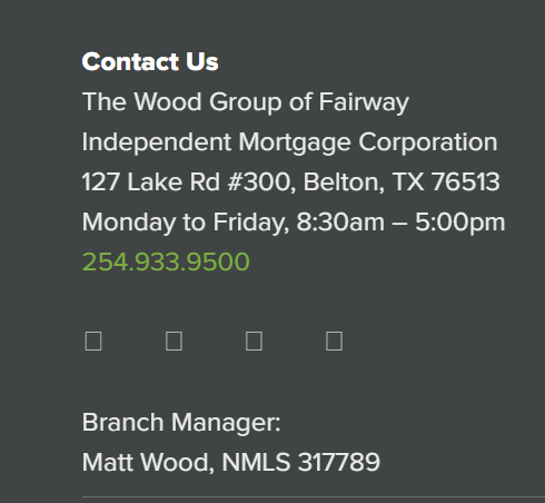 The Wood Group of Fairway Independent Mortgage Corp. reviews
