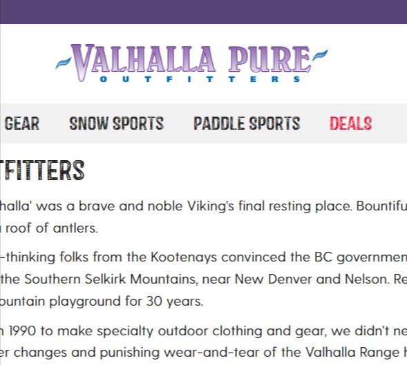 Valhalla Pure Outfitters reviews