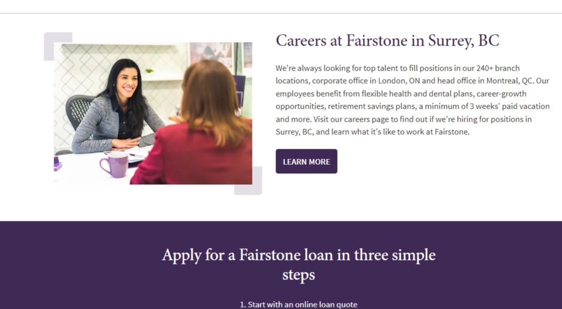 Fairstone reviews