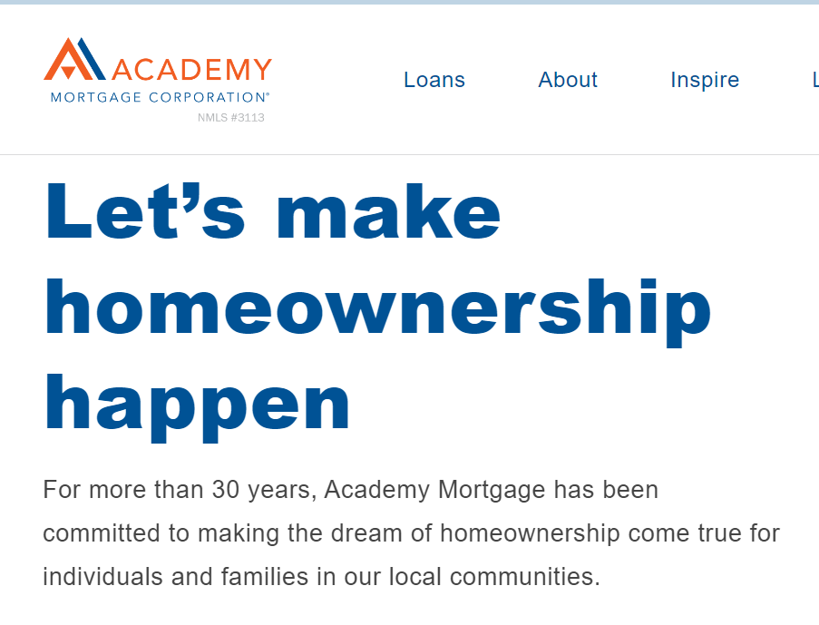 Academy Mortgage reviews