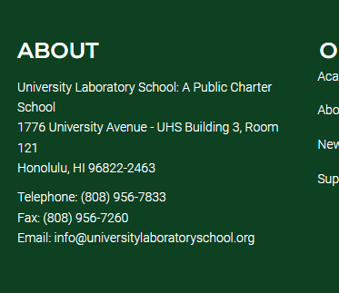 University Laboratory School: A Hawai‘i Public Charter School reviews
