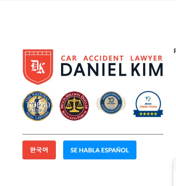 Car Accident Lawyer Daniel Kim reviews