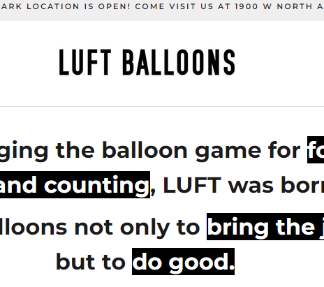 Luft Balloons North & Clybourn reviews