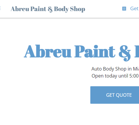 Abreu Paint & Body Shop reviews