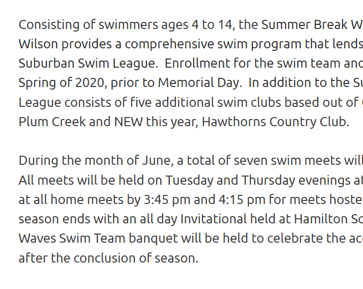 Summer Break Swimclub reviews