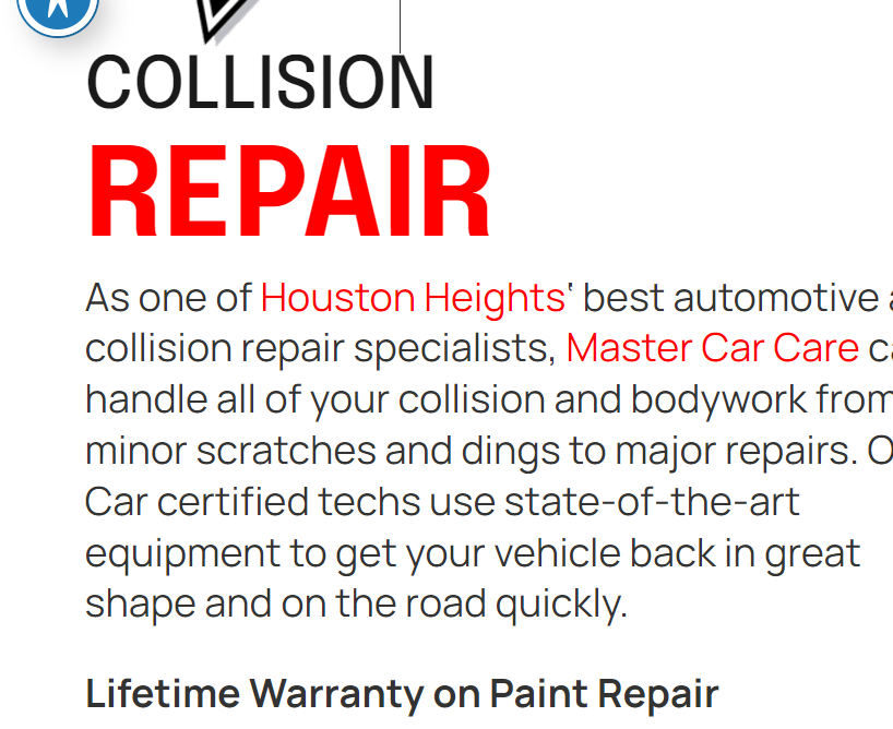 Master Car Care & Collision reviews