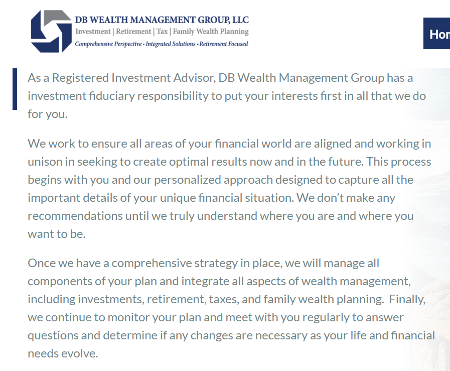 DB Wealth Management Group reviews