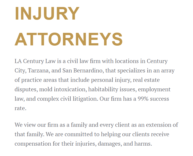 LA Century Law reviews