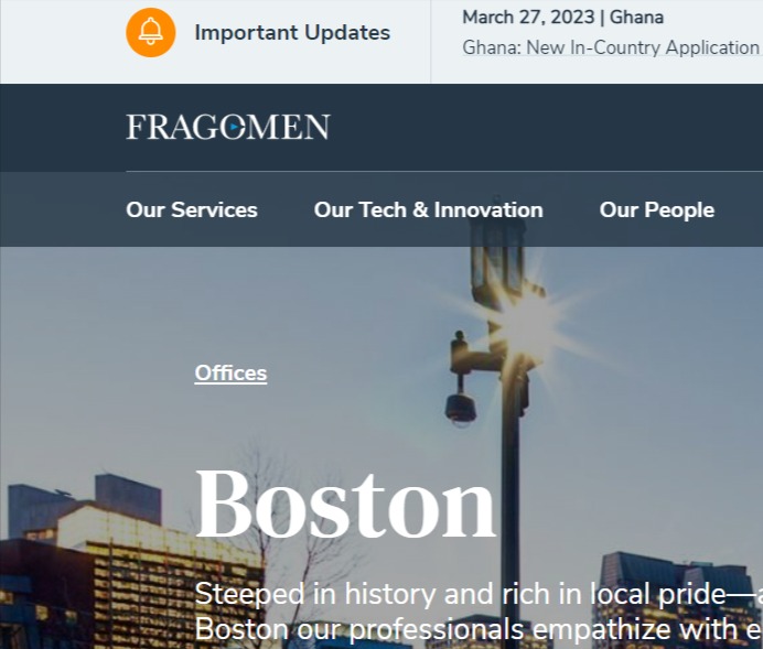 Fragomen in Boston reviews