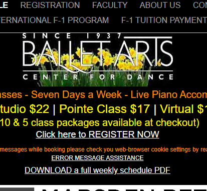 Ballet Arts Center for Dance, NYC reviews