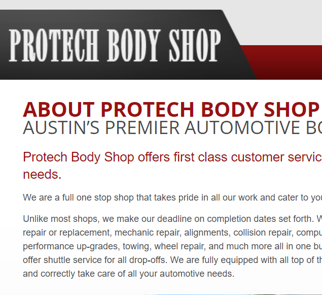 ProTech Body Shop reviews