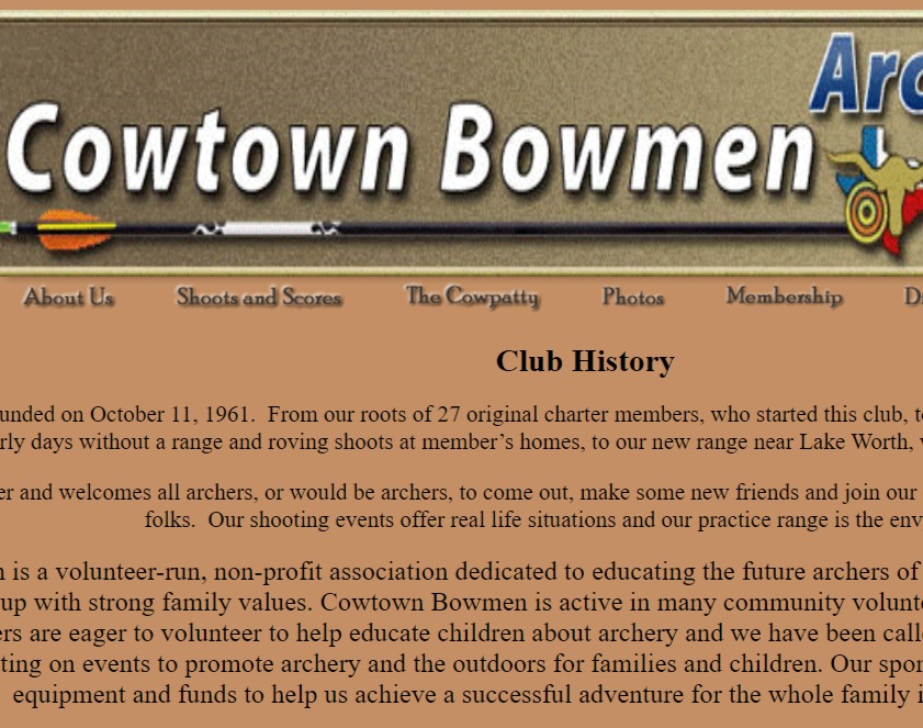 Cowtown Bowmen Archery Club reviews