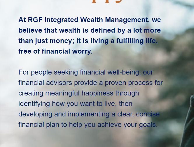 RGF Integrated Wealth Management reviews