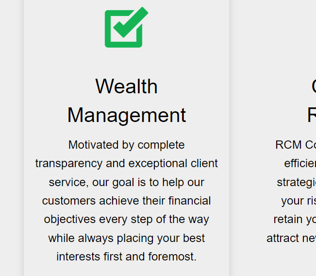 RCM Wealth Advisors reviews