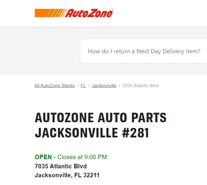 AutoZone Auto Parts reviews