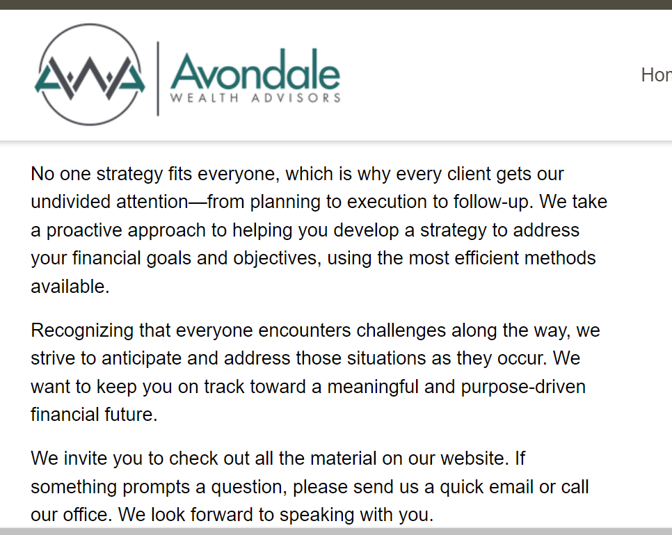 Avondale Wealth Advisors Jacksonville reviews