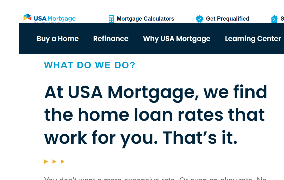 USA Mortgage reviews