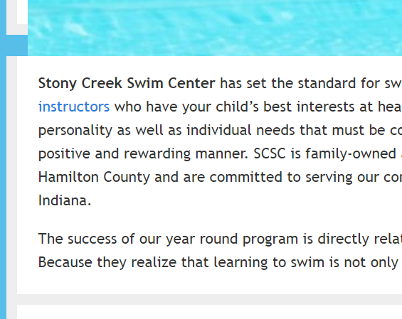 Stony Creek Swim Center reviews