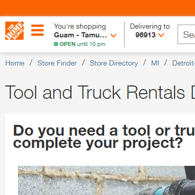 Tool & Truck Rental Center at The Home Depot reviews