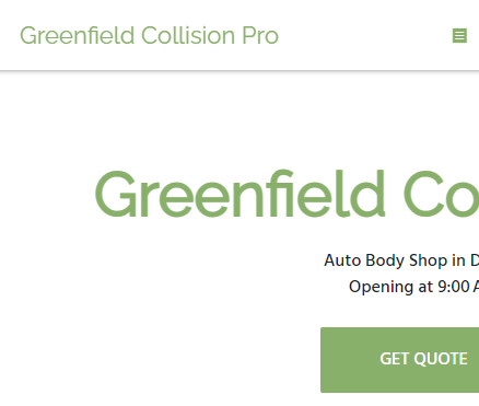 Greenfield Collision Pro reviews