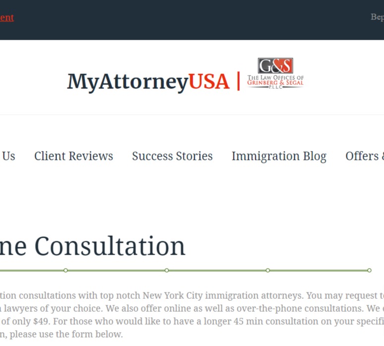 The Law Offices of Grinberg & Segal, PLLC reviews