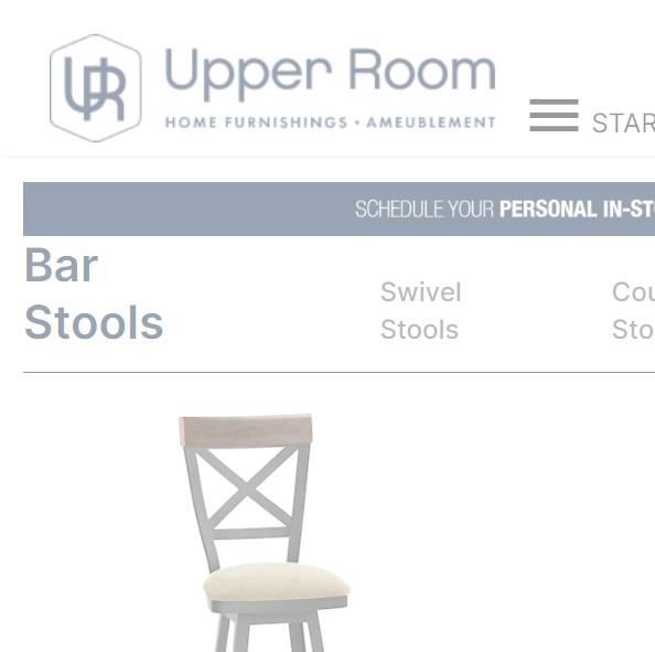 Style Redefined Upper Room Home Furnishings Collection