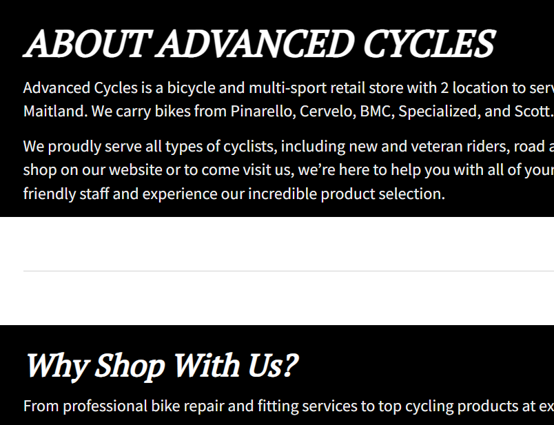 Advanced Cycles II Maitland, FL reviews