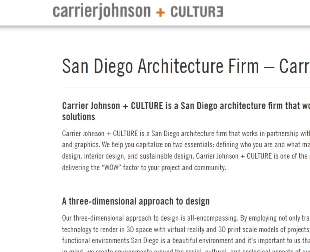 Carrier Johnson + CULTURE reviews