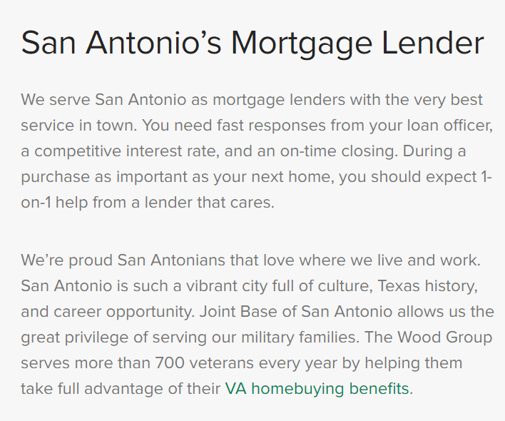 The Wood Group of Fairway Independent Mortgage Corp. reviews