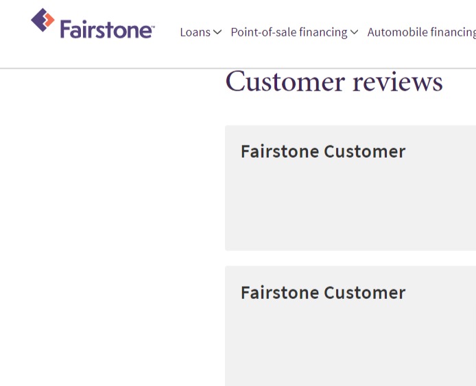 Fairstone reviews