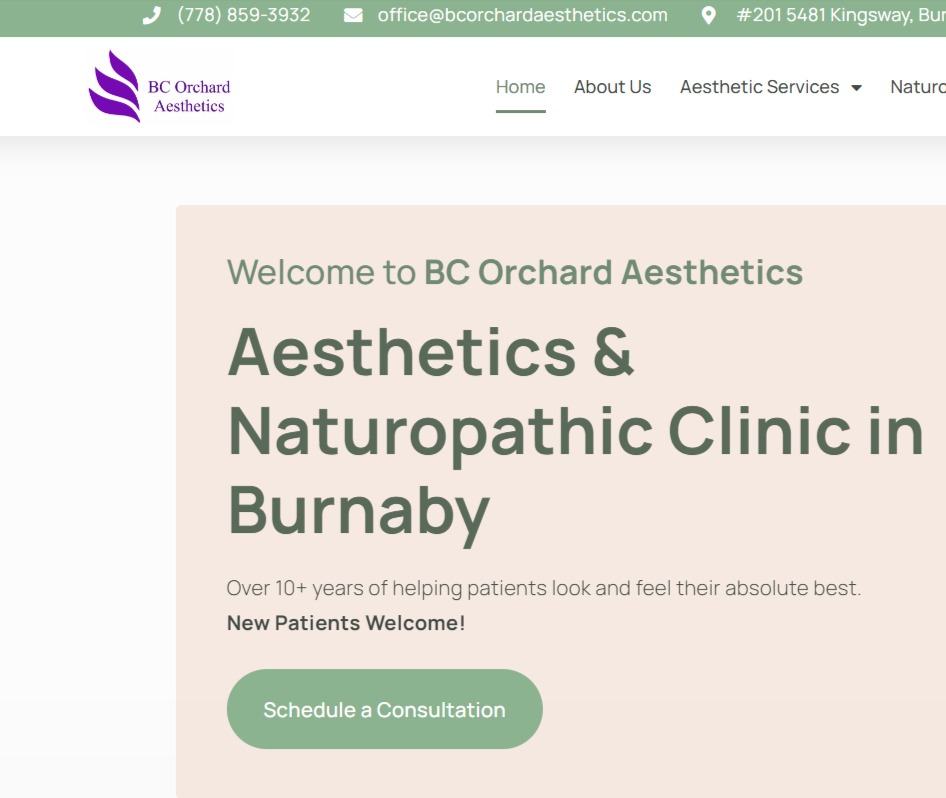 BC Orchard Aesthetics reviews