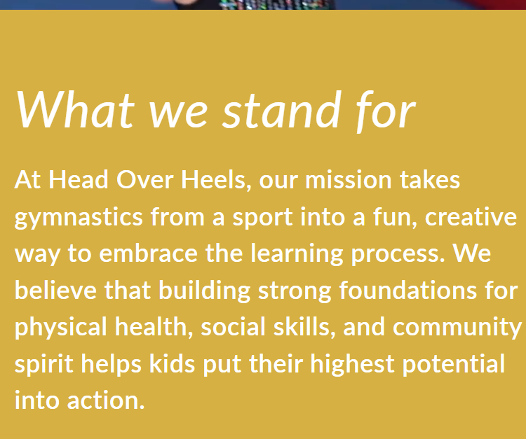 Head Over Heels Athletic Arts reviews