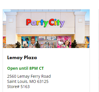 Party City reviews